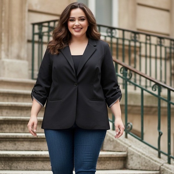 torrid Jackets & Blazers - Torrid Studio Size 2X Blazer Jacket Ambition Is The New‎ Black Career Coorporate
